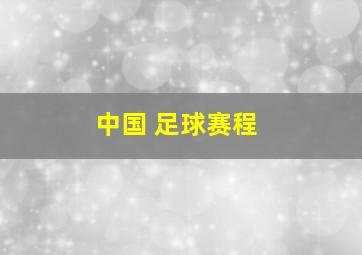 中国 足球赛程